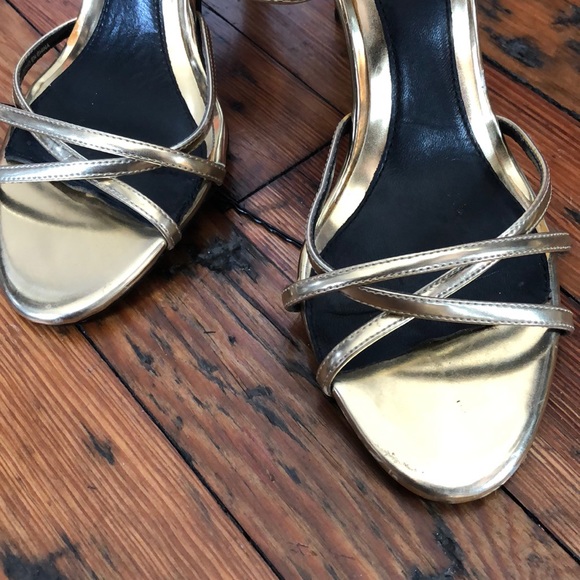 Zara strappy gold heels! - Picture 2 of 7
